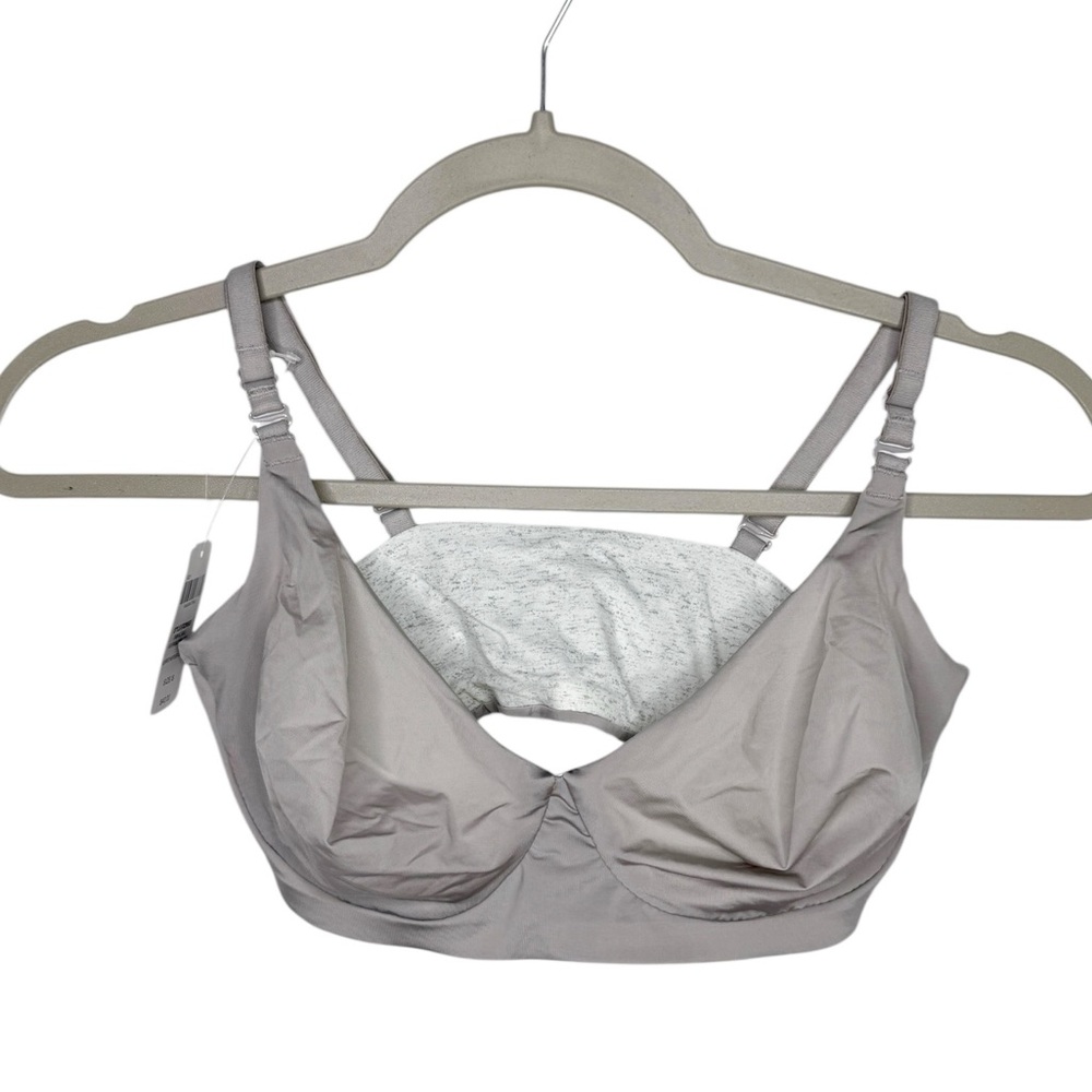 SOMA Embraceable Reversible Bralette in Blurred Heather Crystal Size Small NWT
